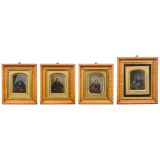 4 Beautiful, Dignified Photographs in Burlwood Frames