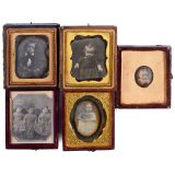 5 Small Daguerreotype Portraits of Children