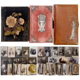 3 Photo Albums and a Collection of Cabinet Cards