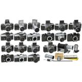 Collection of 19 Exakta Cameras from East and West Germany