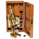 Berlin Brass Microscope by Messter, c. 1870/80