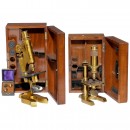 2 Brass Microscopes