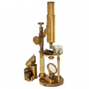 Large Brass Microscope by Plössl in Vienna, c. 1852