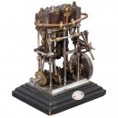 Precision Model of a Vertical Twin-Cylinder Steam Engine, c. 196