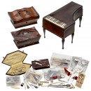 3 Partial Musical Sewing Necessaires for Restoration and Assorte