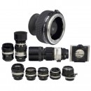 Nikon Lens Scope Converter and 8 Early Nikkor Lenses