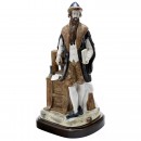 Porcelain Sculpture of Johannes Gutenberg by Rex Porcelain Manuf