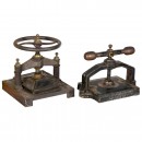 2 Cast-Iron Book Presses, c. 1880