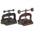 2 Cast-Iron Book Presses, c. 1880