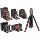 5 Plate Cameras and a Studio Tripod