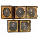 6 Daguerreotypes in Double Cases