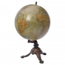 10-Inch French Terrestrial Globe by Bertaux, c. 1890