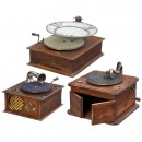 3 Table Gramophones