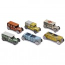 6 Einfalt Penny Toy Cars Assortment Set No. 16, c. 1926