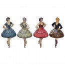 Group of Einfalt Dancing Ballerina Toys, c. 1938