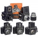 5 Early German 6 x 6 SLR Cameras