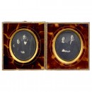 2 Daguerreotypes of the Boitel Family, 1852
