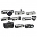 Amourette, 4 Edixa 16 Versions, Rollei 16 S and 3 other Cameras