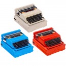 3 Differently Colored Valentine Typewriters, c. 1970