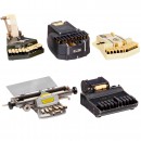 4 Stenography Machines and 1 Typewriter for the Blind