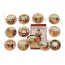 12 Rare French Optical Toys Le Thaumatrope, c. 1880