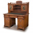 Art Nouveau Desk with Top Cabinet, c. 1910