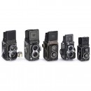 5 TLR Cameras in 4 x 4 cm and 6 x 6 cm