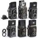 6 Ikoflex 6 x 6 TLR Cameras with Accessories