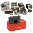 Meopta Cameras with Accessories and Alpa Mercure