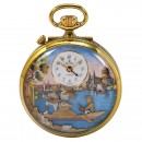 Hunter Watch with Musical Automaton by Reuge, c. 1975
