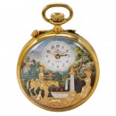 Hunter Watch with Musical Automaton by Reuge