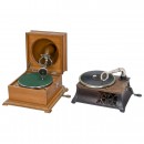 2 Gramophones for Vertically Cut Records