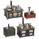 Large Doll's Stove by M?rklin and 3 Other Stoves