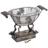 Early Musical Silver Basket, c. 1820