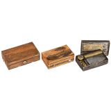 3 Tabatière Musical Boxes for Restoration, c. 1860