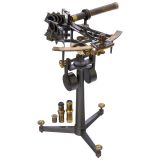 English Hezzanith Sextant by Heath & Co. with Stand, c. 1900