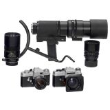 5 R Lenses and 2 x Leicaflex