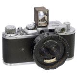 Leica II with Hand Sample of a Stereo Lens, c. 1933