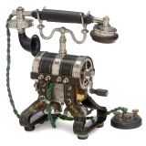 Extremely Rare No. 10 Tunnan (Barrel) Table Telephone Set, c. 