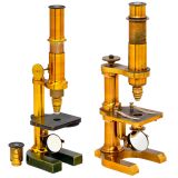 2 German Brass Microscopes