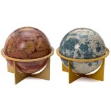 Moon and Mars Globes by Scan-Globes, c. 1972