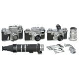 Contax IIIa and Contax IIa with Accessories