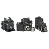 Exakta B and 2 Ernemann Cameras