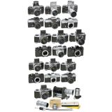 Collection of 19 Exakta Cameras from East and West Germany