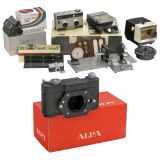 Meopta Cameras with Accessories and Alpa Mercure