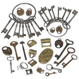 Collection of Padlocks and Keys, 19th Century