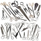 Large Collection of Antique Scissors, c. 1850–1950