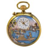 Hunter Watch with Musical Automaton by Reuge, c. 1975
