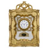 Vienna Biedermeier Frame Clock with Musical Movement, c. 1850